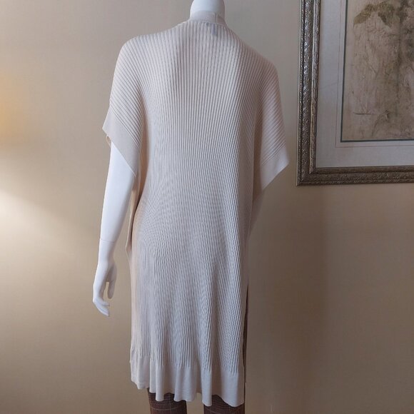 Eileen Fisher Long Sleek Tencel Ribbed Kimono Cardigan - Picture 3 of 9